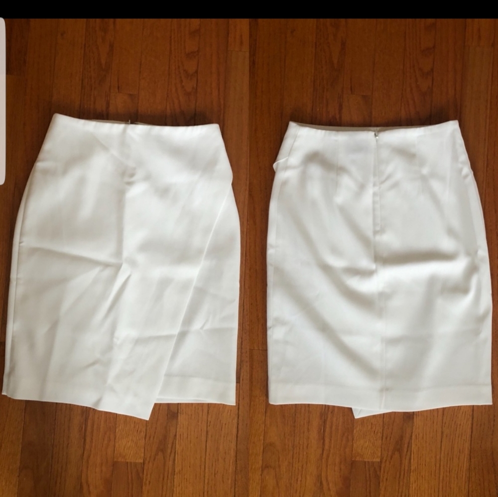 White and black skirt